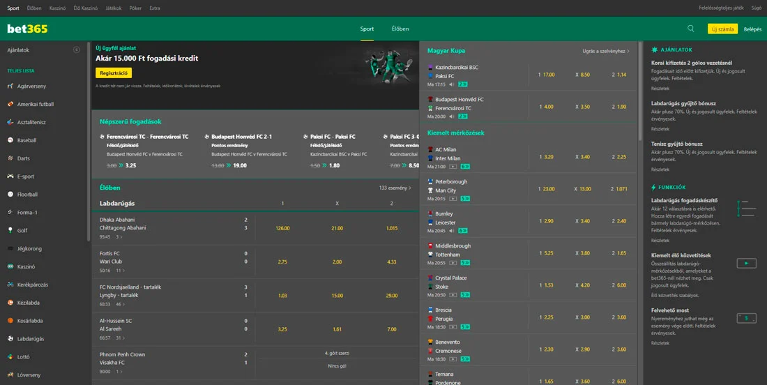 Bet365 weboldal Bet365 weboldal