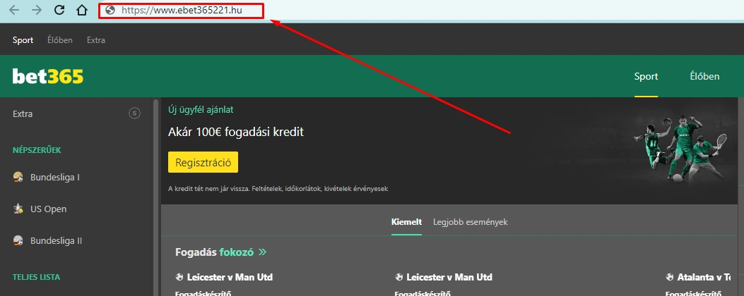 Bet365 alternatív link